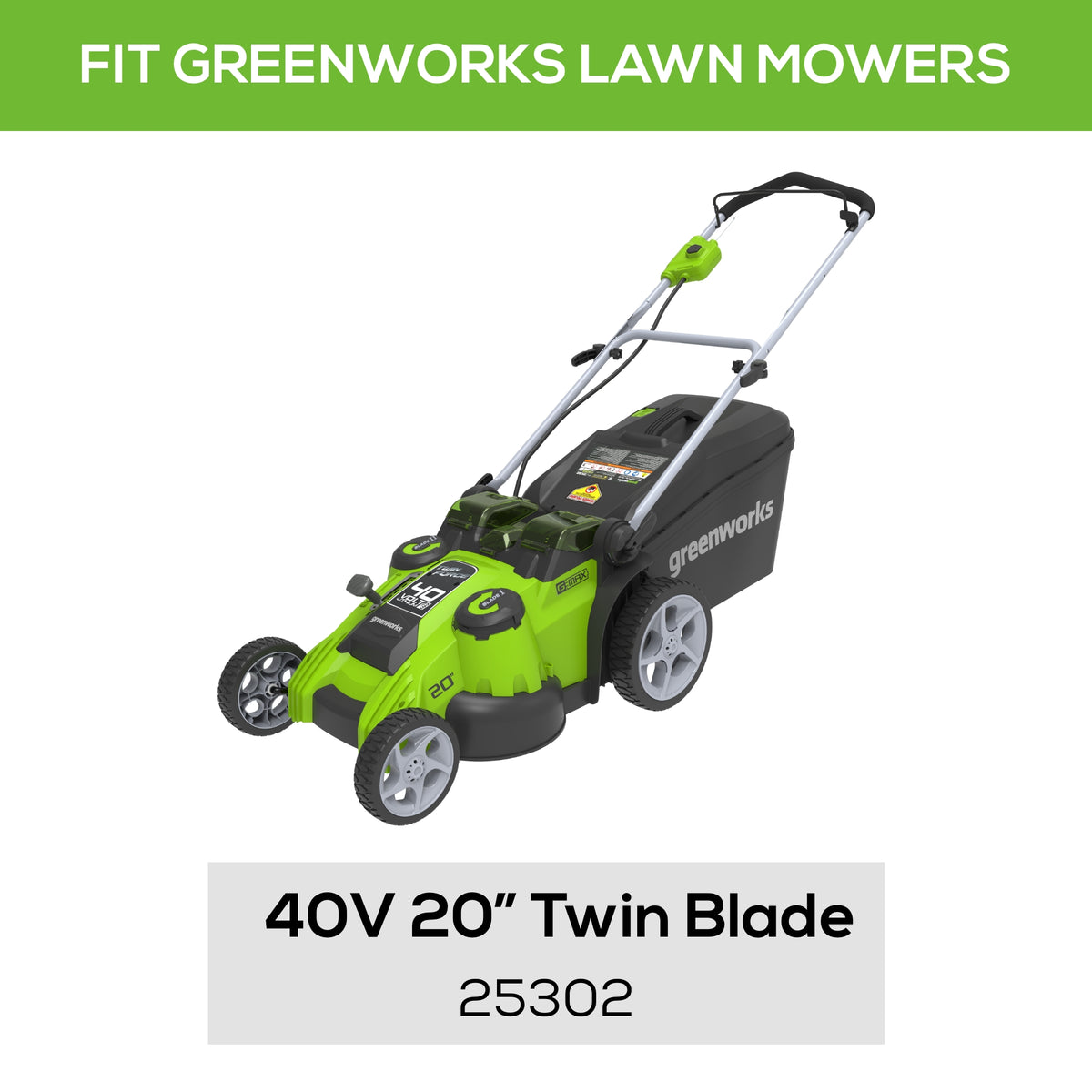 10" Replacement Lawn Mower Dual Blades for 25302