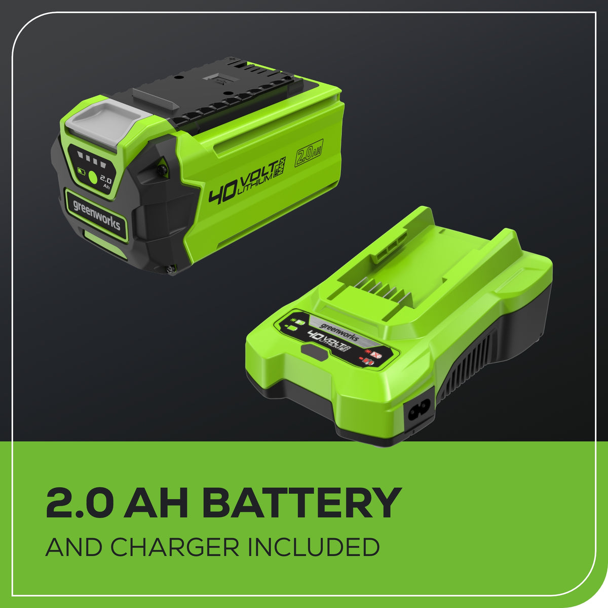 40V Cordless Battery Backpack Sprayer: 2.0 Ah USB Battery and Charger