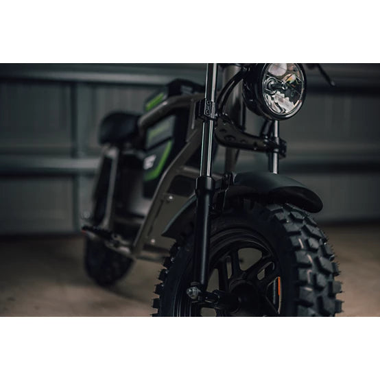 60V STEALTH Series Electric Mini-Bike: (1) 8.0 Ah Batteries and Charger