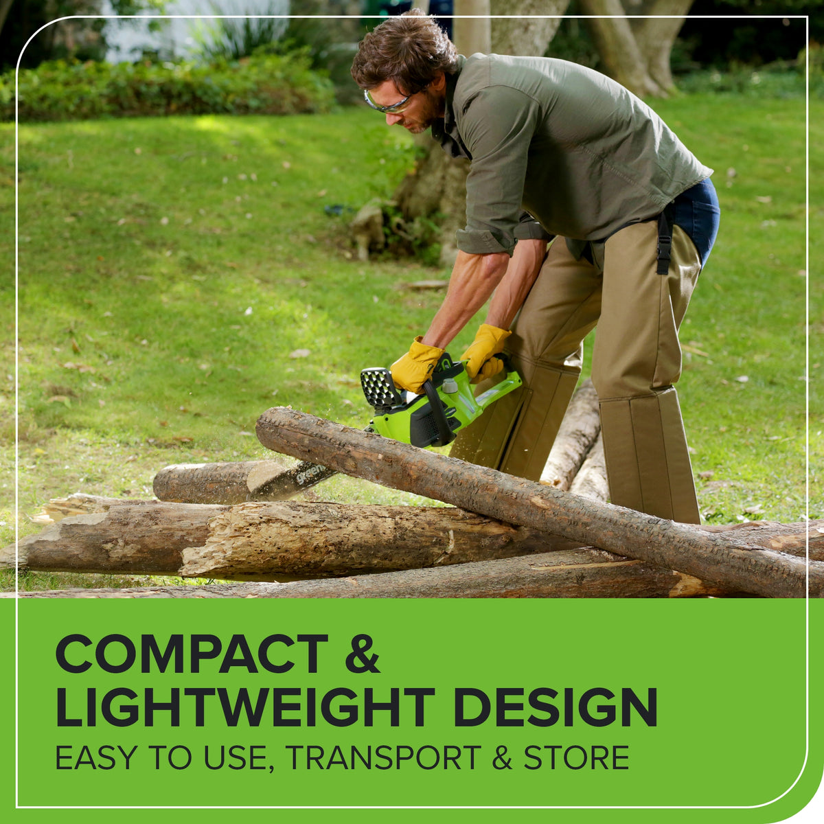 40V 16" Brushless Cordless Chainsaw w/ 4.0Ah Battery & Charger