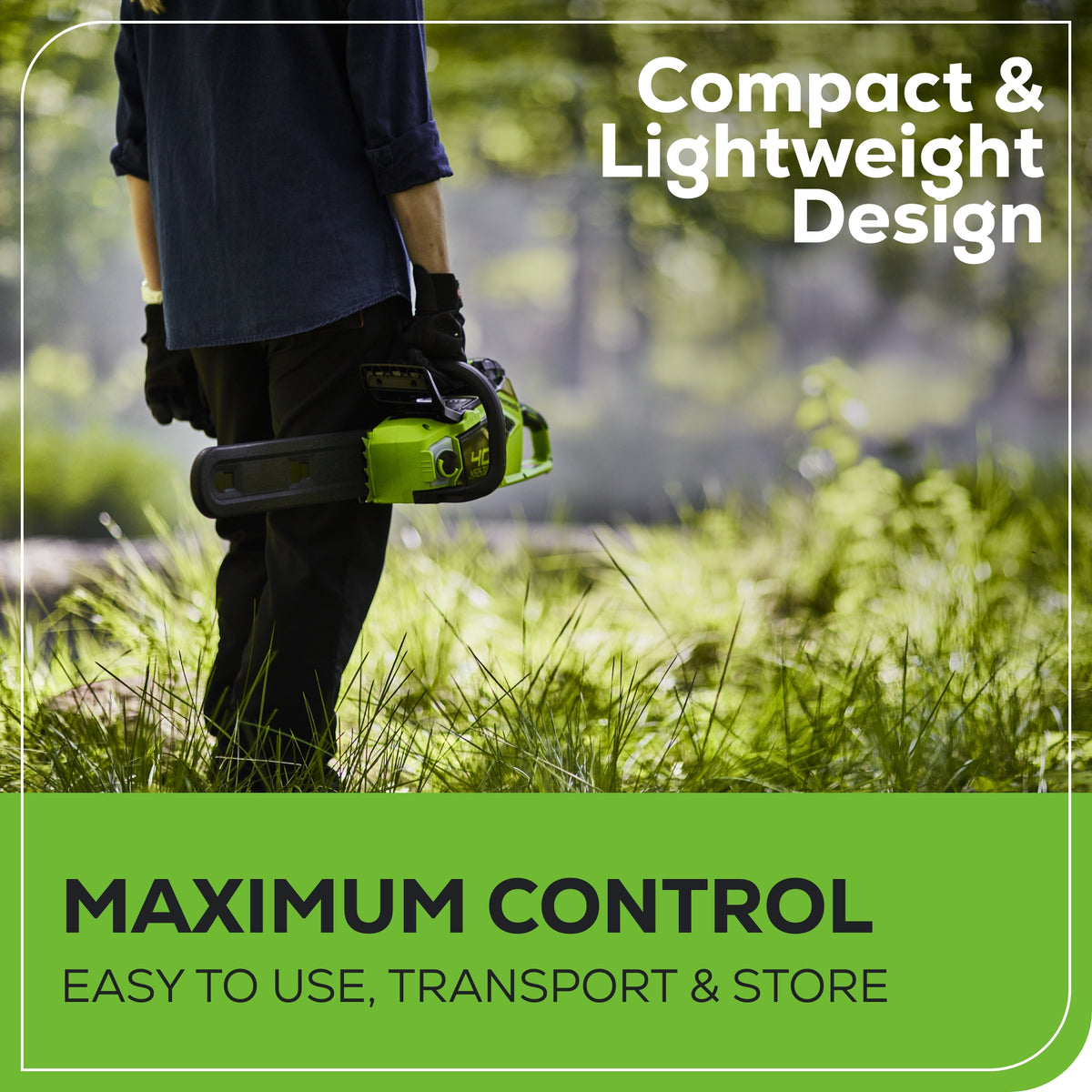 40V 16" Cordless Battery Chainsaw (Tool Only)