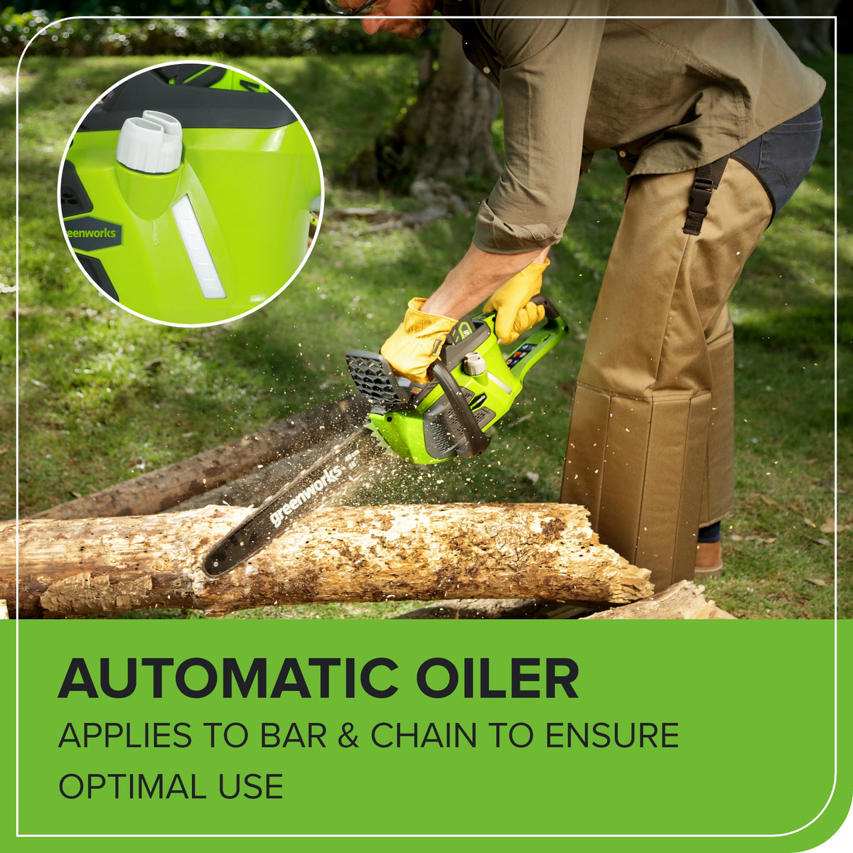 40V 16" Brushless Cordless Chainsaw w/ 4.0Ah Battery & Charger