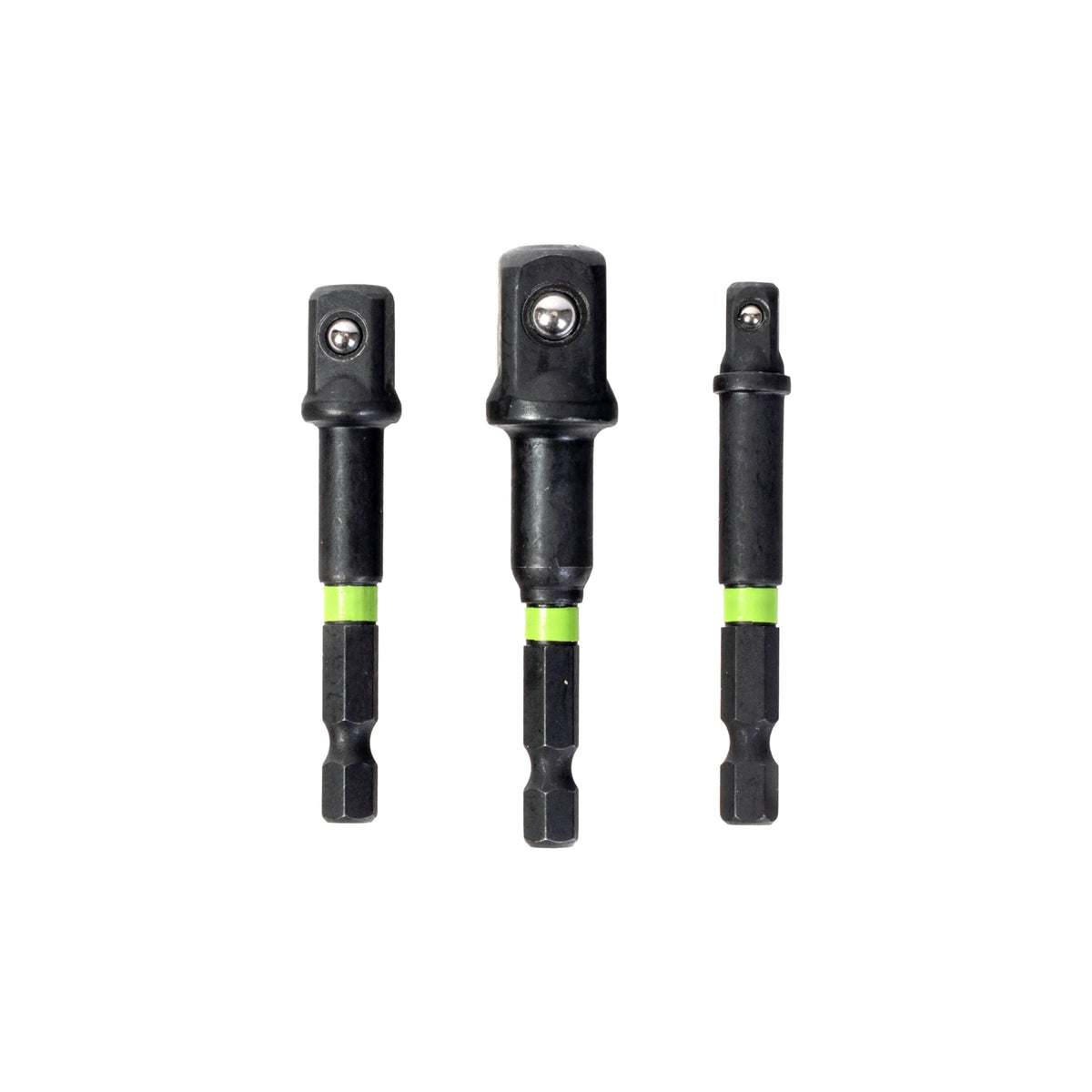3-PC Impact-Rated Hex Shank Socket Driver Set