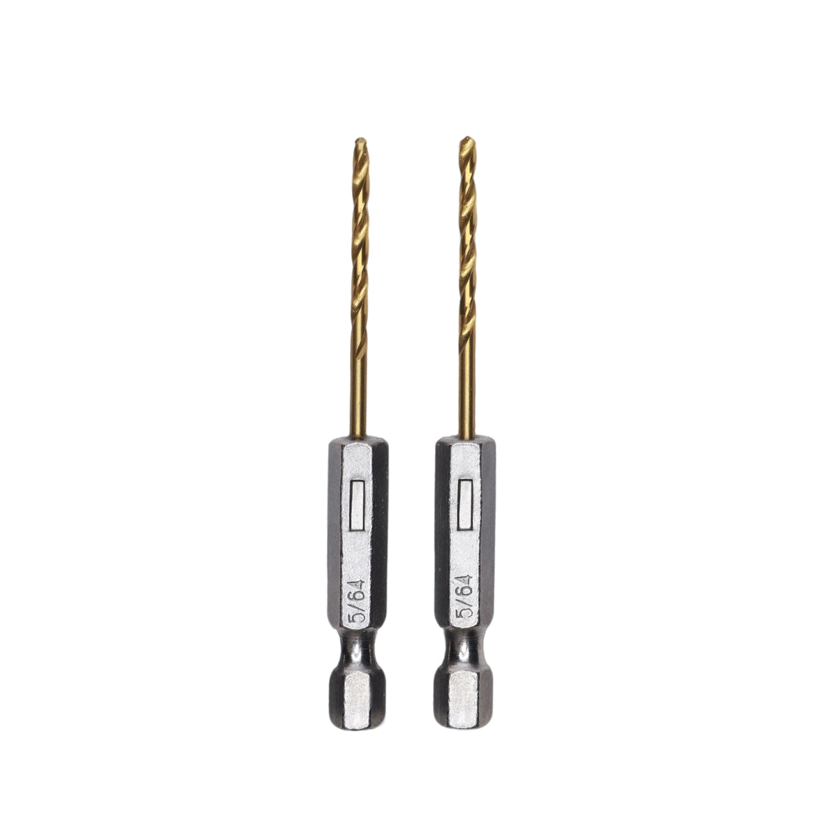 Half Ground 5/64-inch Hex Shank Titanium Drill Bit Set