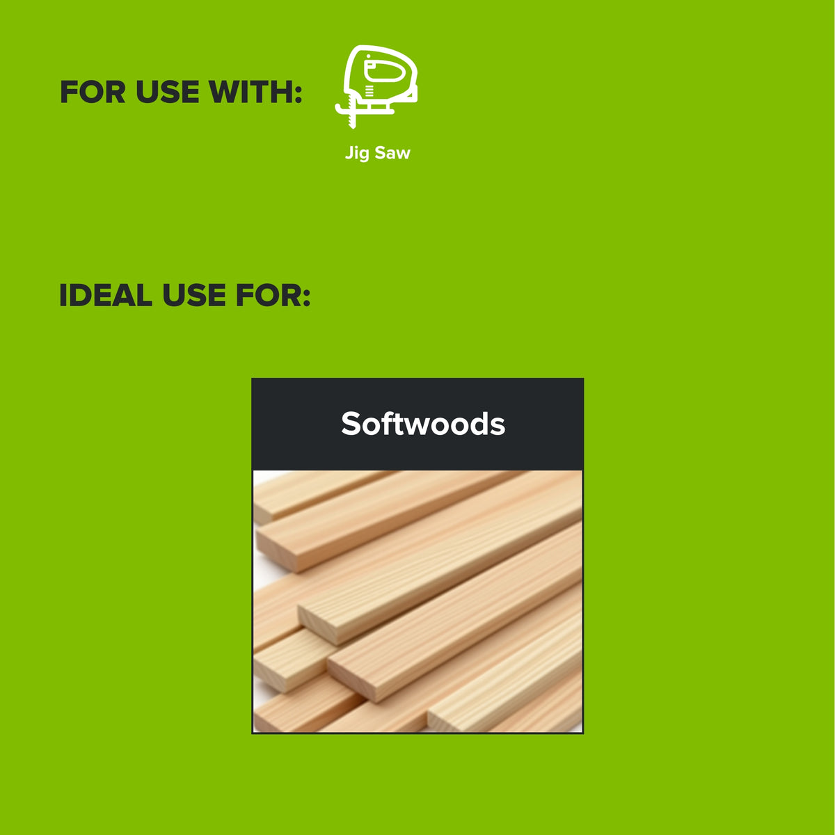 5-PC 4 in. 6 TPI HCS Fast Wood Jigsaw Blade