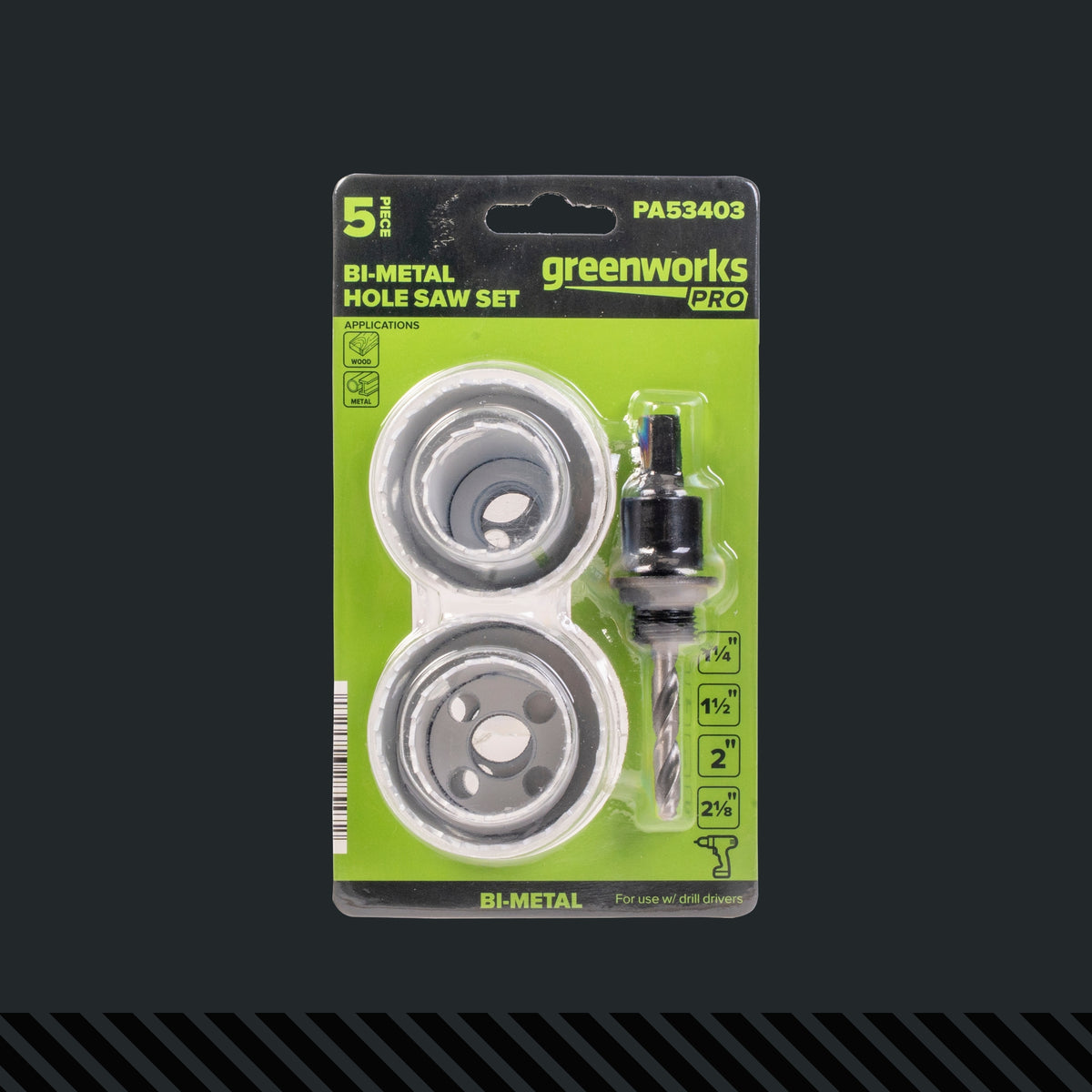 Pro 5-PC BiMetal HoleSaw Kit