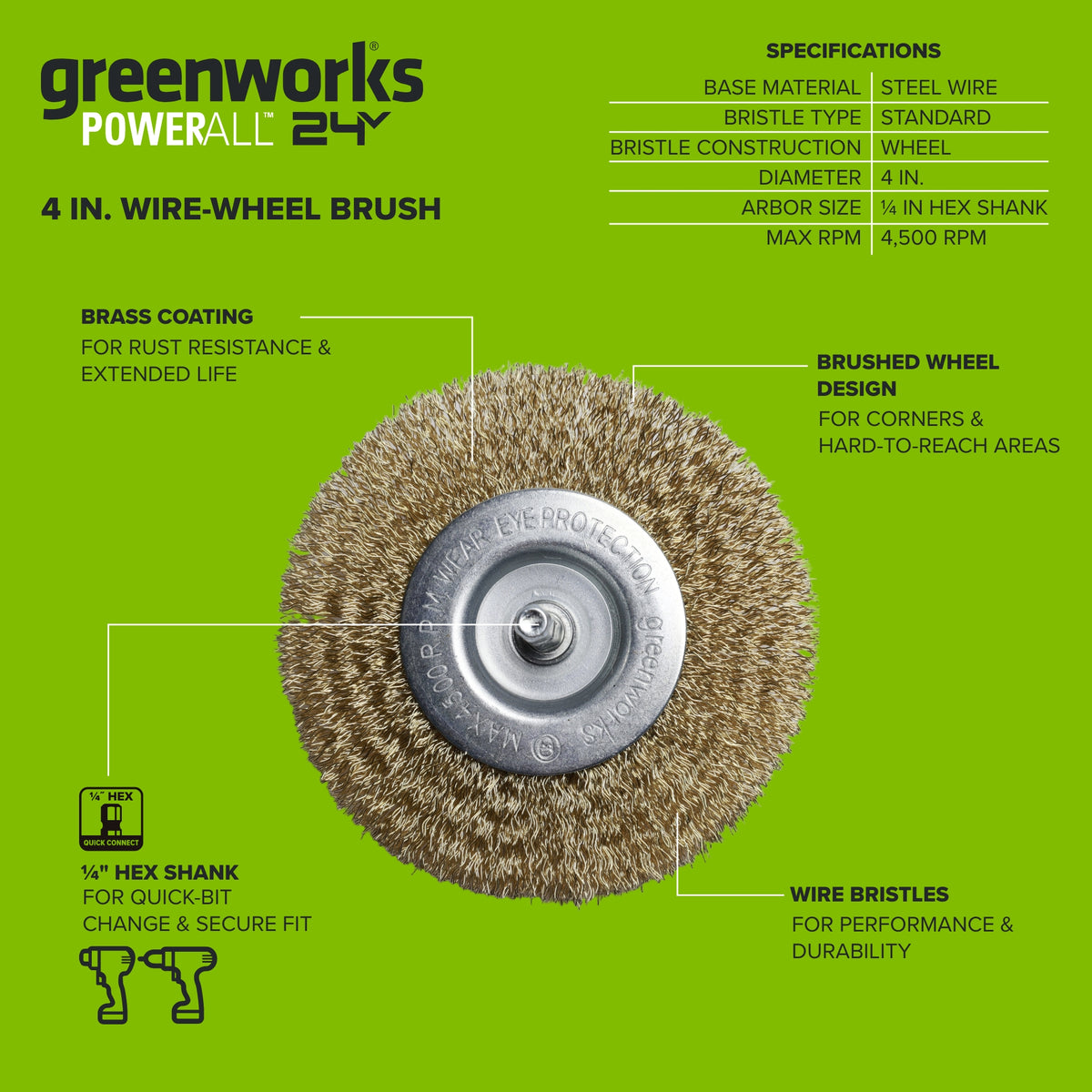 4" Wire Wheel Brush