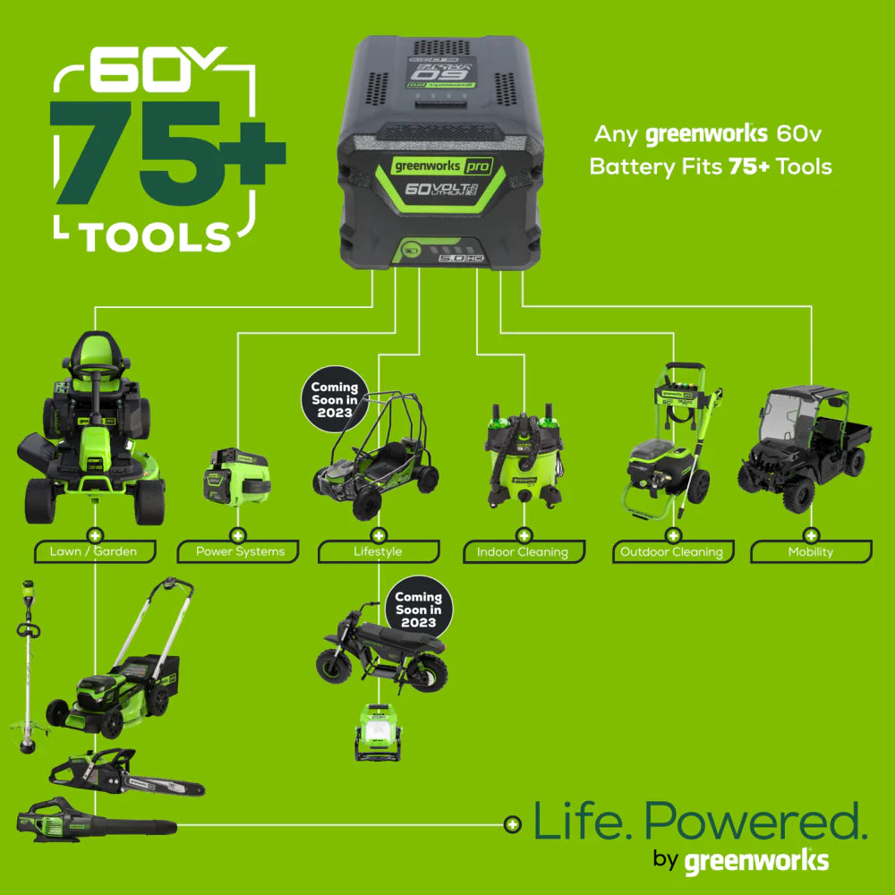 60V 10" Cordless Battery Pole Saw w/ 2.0 Ah Battery & Charger