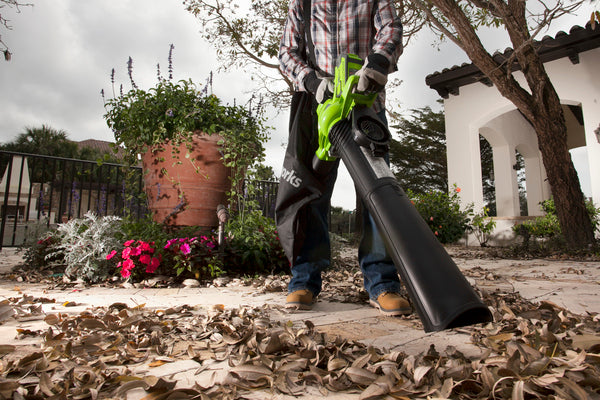 Fall Yardwork Checklist Blower Leaves