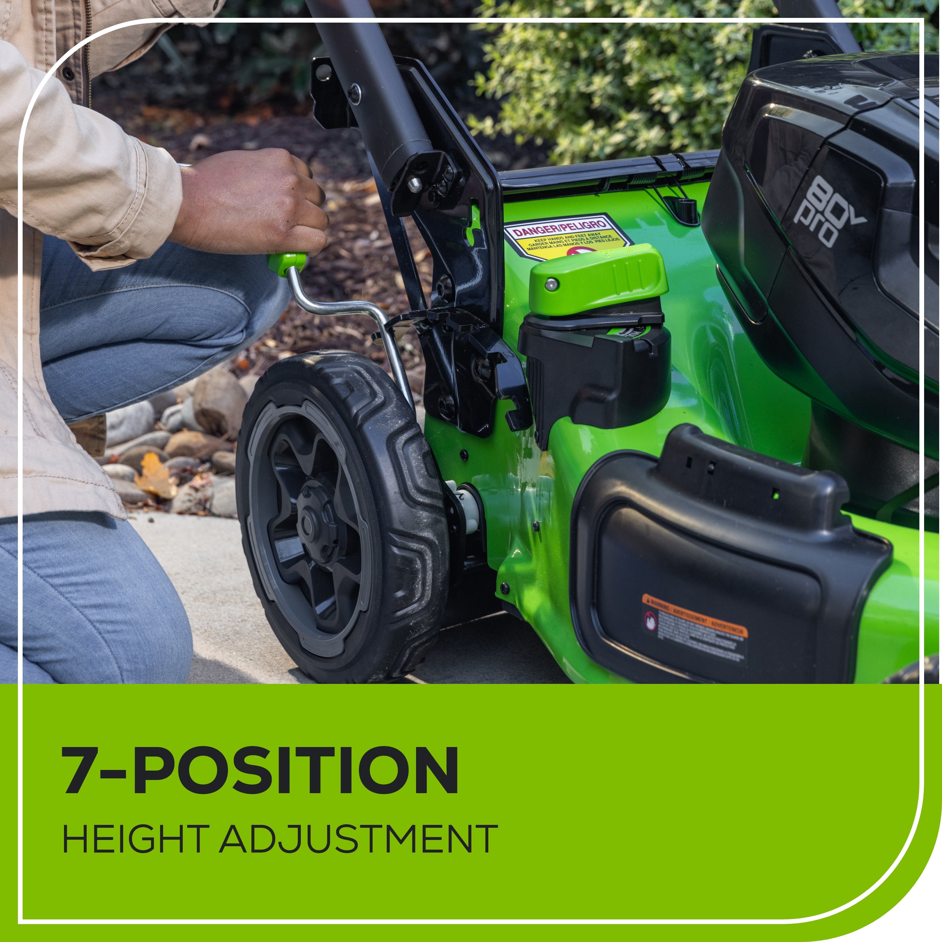 80V 22" Cordless Battery Dual Blade Self-Propelled Lawn Mower: (2) 4.0 Ah Batteries and Rapid Charger, LM2208S