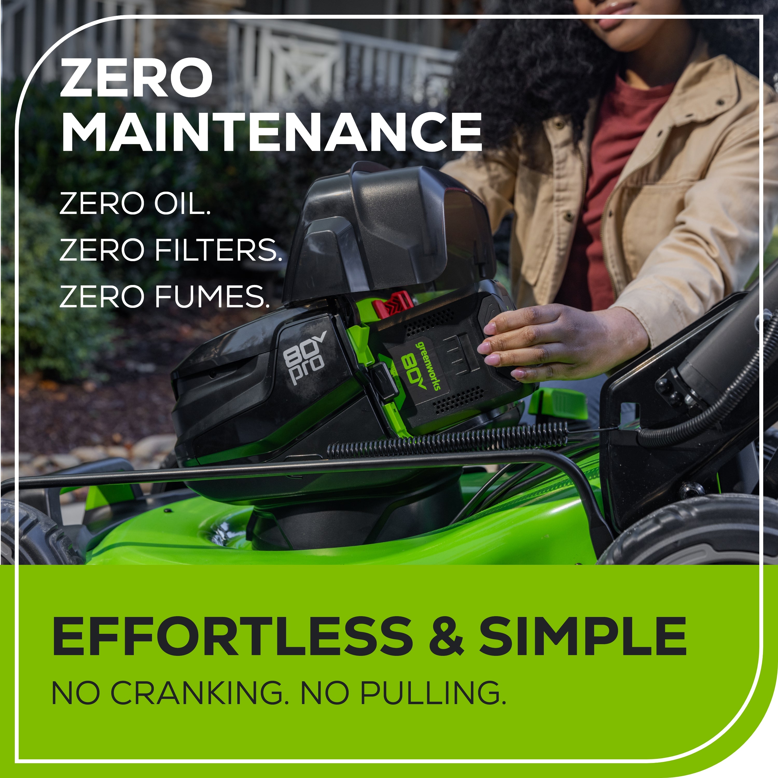 80V 22" Cordless Battery Dual Blade Self-Propelled Lawn Mower: (2) 4.0 Ah Batteries and Rapid Charger, LM2208S