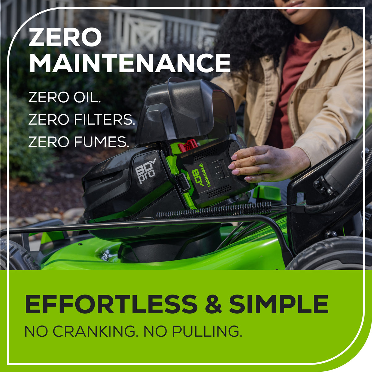 80V 22" Cordless Battery Dual Blade Self-Propelled Lawn Mower: (2) 4.0 Ah Batteries and Rapid Charger, LM2208S