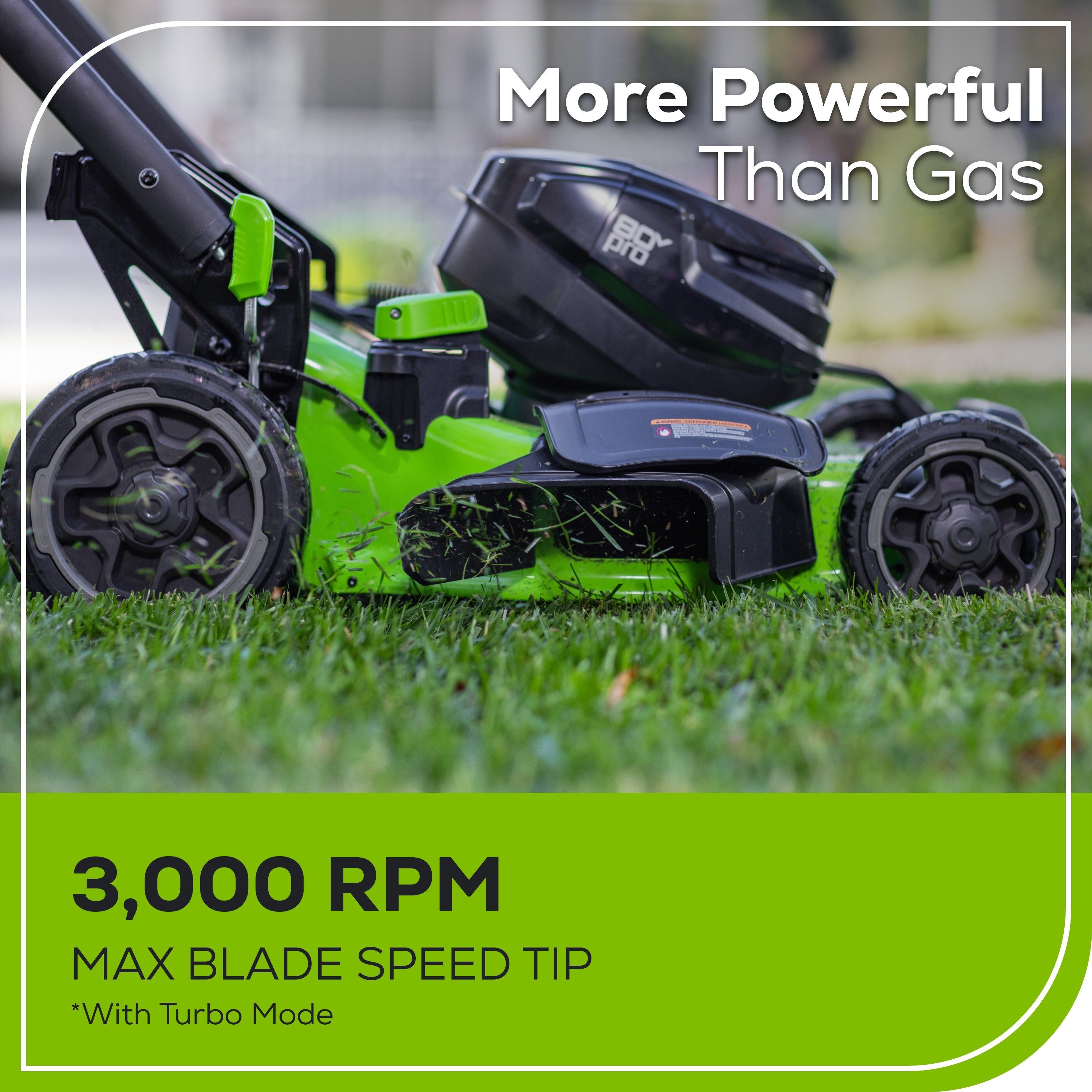 80V 22" Cordless Battery Dual Blade Self-Propelled Lawn Mower: (2) 4.0 Ah Batteries and Rapid Charger, LM2208S