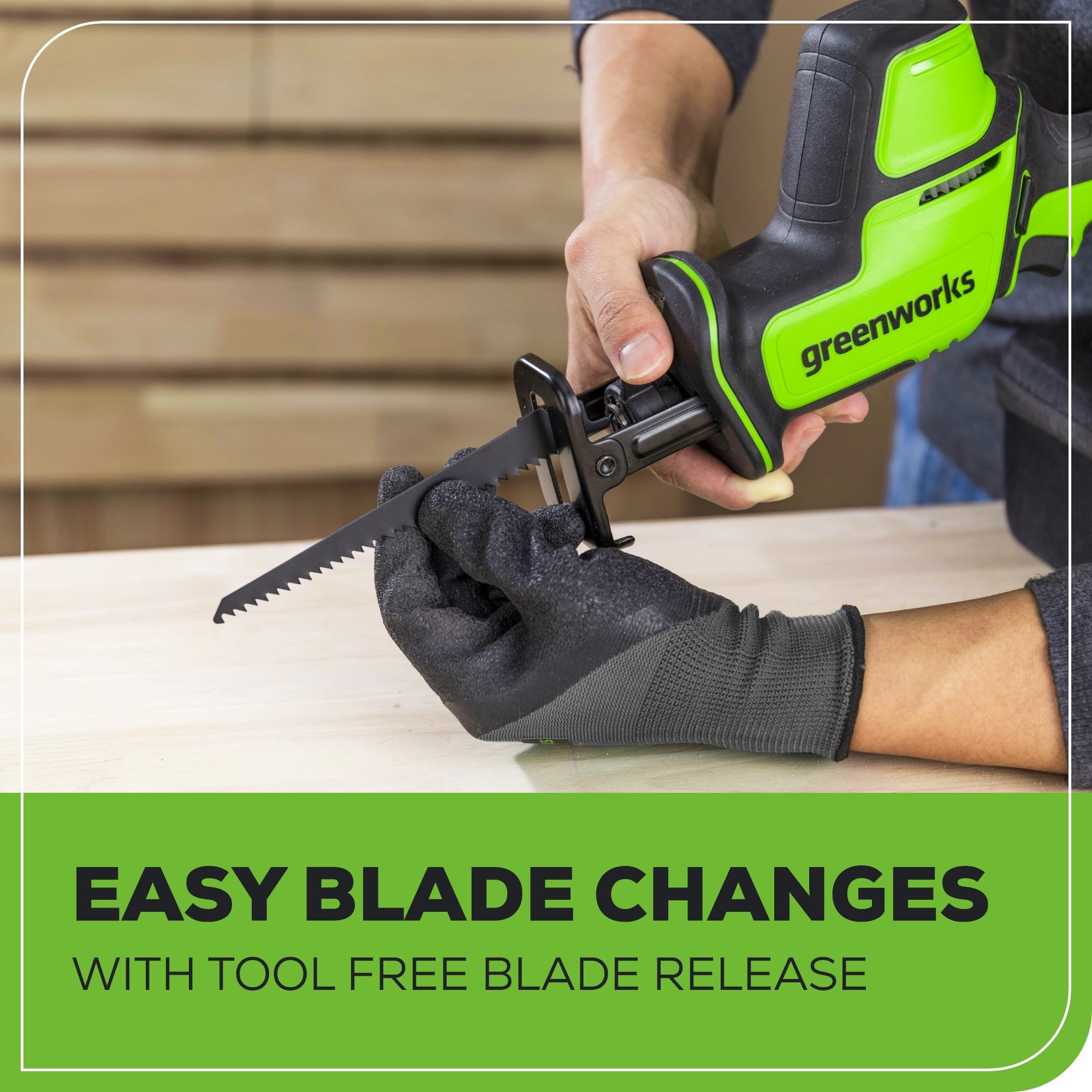 24V 1" One-Handed Compact Reciprocating Saw (Tool Only)