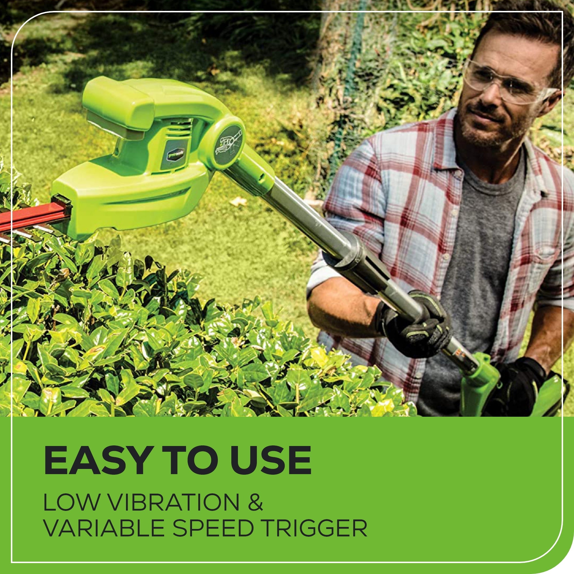 40V 8" Cordless Battery Pole Saw and Hedge Trimmer Attachment: 2.0 Ah Battery and Charger