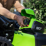 OPEN BOX 80V 21" Cordless Battery Brushless Self-Propelled Mower 3pc Combo Kit: 4.0 Ah Battery and 4A Charger