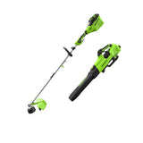 60V 16" Cordless Battery Top Mount String Trimmer + 750CFM Blower ,2.5 Ah Battery and 3A Charger