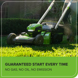 80V 21" Cordless Battery 4-in-1 Push Lawn Mower and 700CFM Blower Combo Kit: 5.0 Ah Battery and 6A Charger