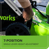 80V 21" Cordless Battery 4-in-1 Push Lawn Mower and 700CFM Blower Combo Kit: 5.0 Ah Battery and 6A Charger