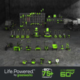 60V Cordless Battery 300 Watt Power Inverter: 2.5 Ah Battery and Charger