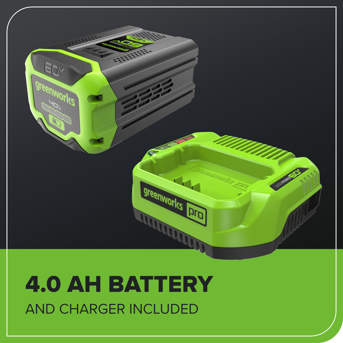 60V 17" Cordless Battery Push Lawn Mower and 13" String Trimmer Combo Kit: 4.0 Ah Battery and Charger