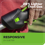 60V 17" Cordless Battery Push Lawn Mower and 13" String Trimmer Combo Kit: 4.0 Ah Battery and Charger
