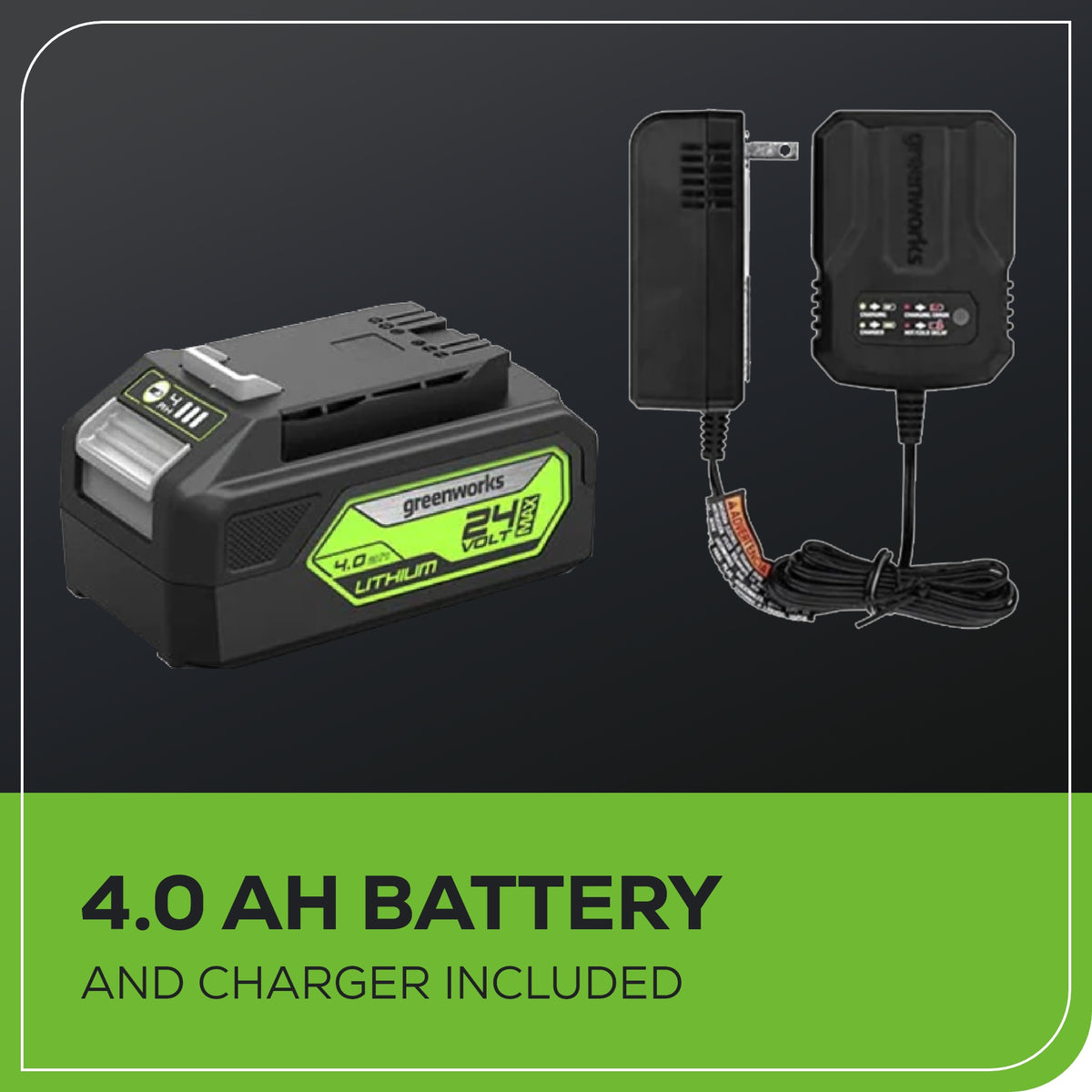 OPEN BOX 24V Circular Saw 7-1/4", Saw Blade and Dust Connector Kit: 4.0 Ah Battery and Charger