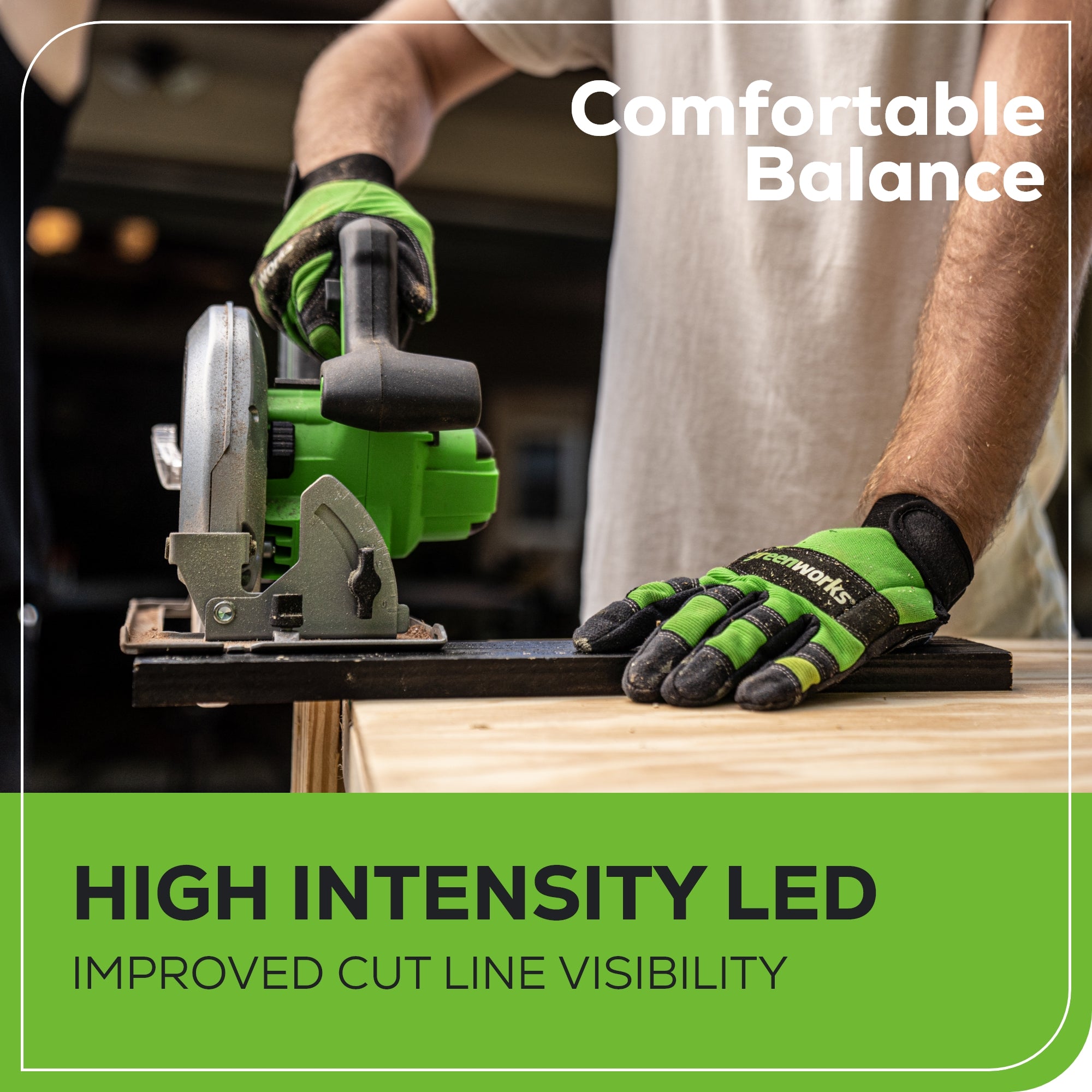 OPEN BOX 24V Circular Saw 7-1/4", Saw Blade and Dust Connector Kit: 4.0 Ah Battery and Charger