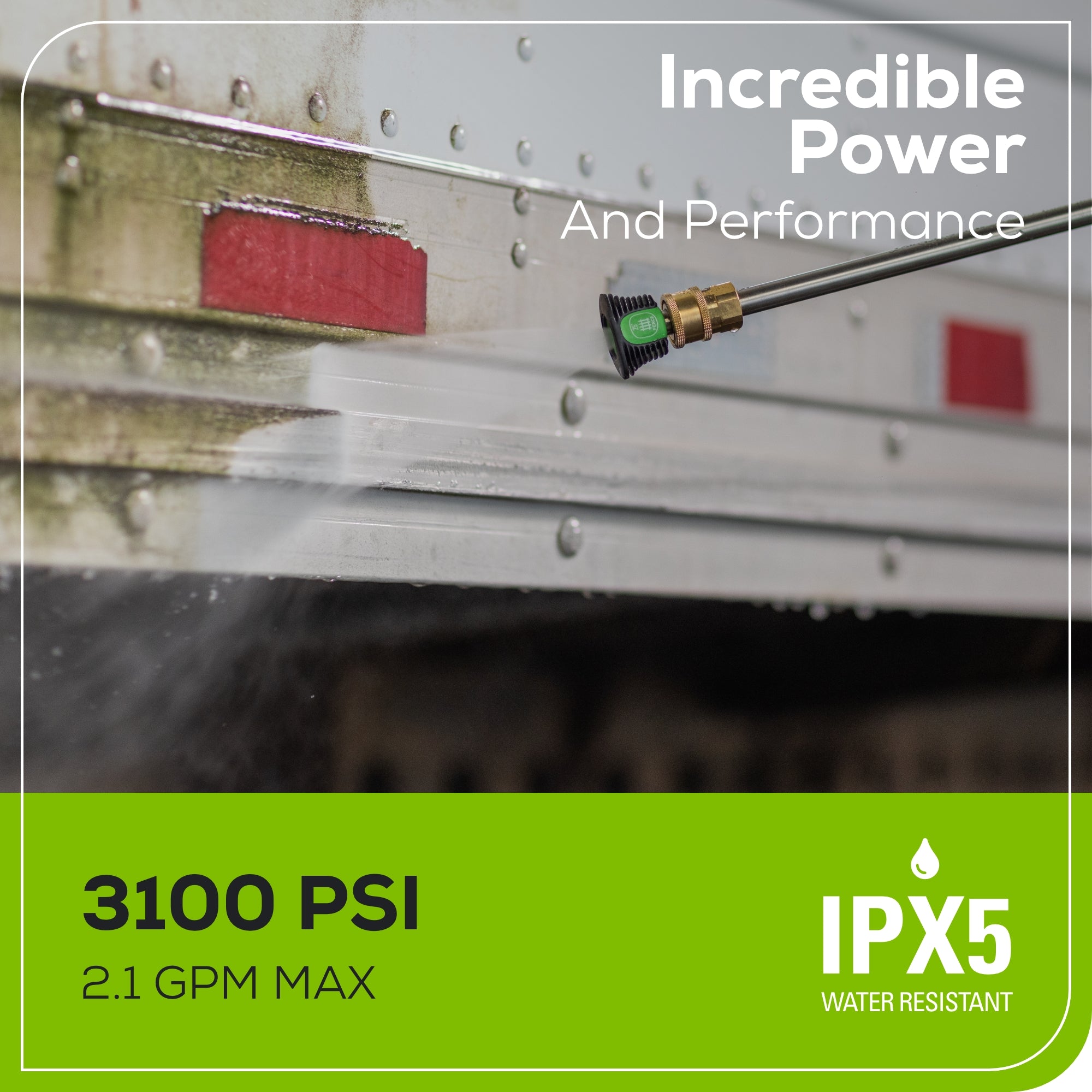 3100 PSI 2.1 GPM Cold Water Electric Pressure Washer