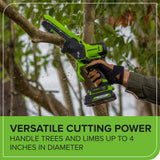 24V 6" Gen 2 Cordless Battery Brushless Pruner Saw: 2.0 Ah Battery and 2A Charger