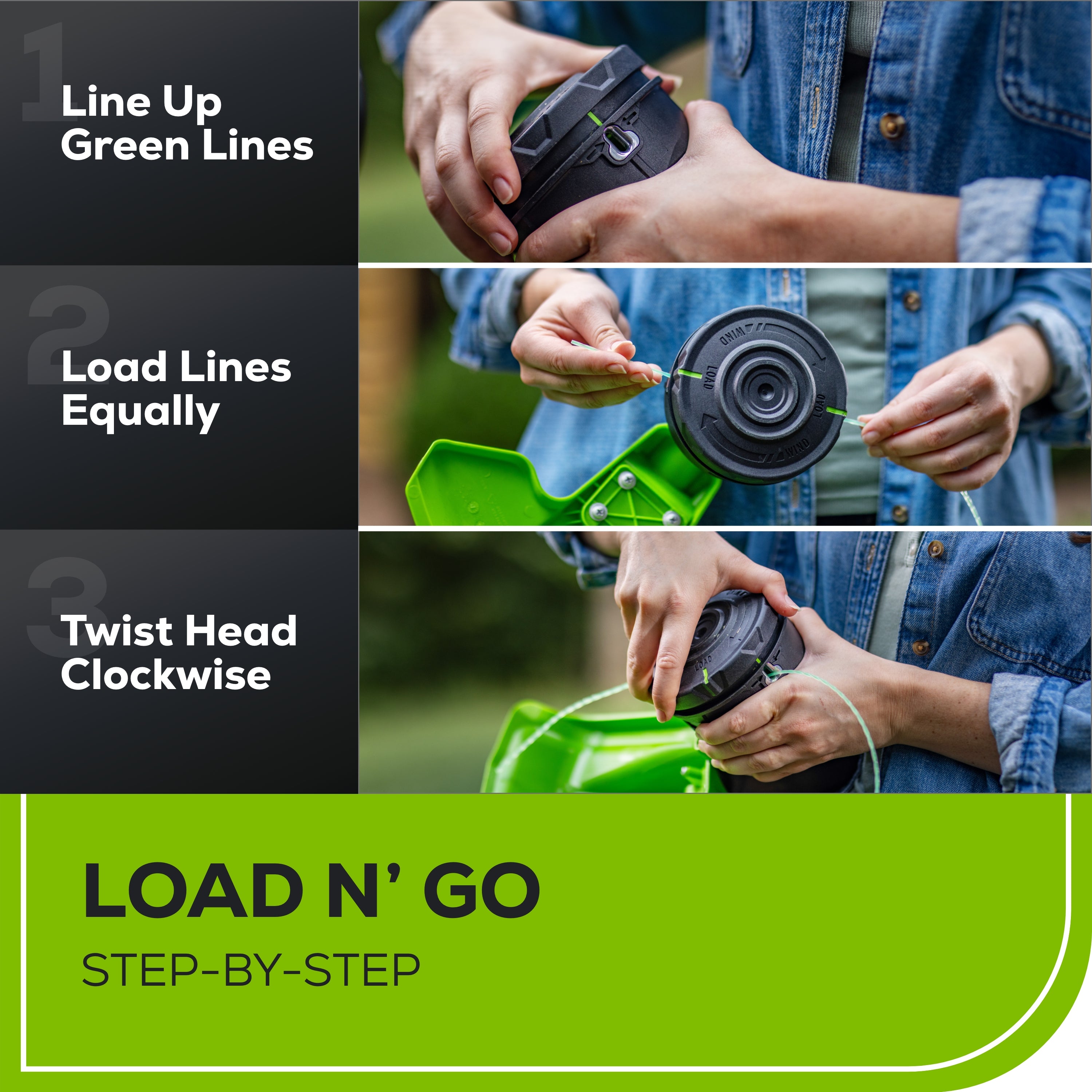 OPEN BOX 80V 17" Brushless String Trimmer Shoulder Strap, Precut Line included: 2.0 Ah Battery and Charger