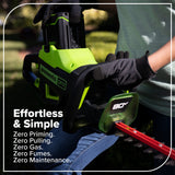 80V 26" Cordless Battery Hedge Trimmer (1.1" cut, 3200 SPM): 2.0 Ah Battery and Charger
