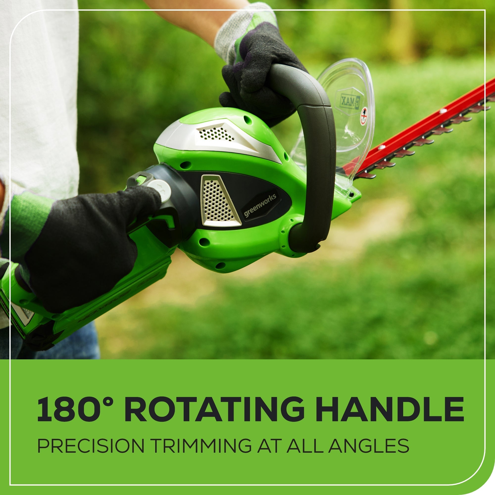 40V 12" Cordless Battery String Trimmer, 550 CFM Blower and 24" Hedge Trimmer Combo Kit: 2.0 Ah Battery and Charger