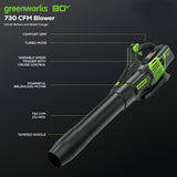 OPEN BOX 80V 21" Cordless Battery Brushless Self-Propelled Mower 3pc Combo Kit: 4.0 Ah Battery and 4A Charger