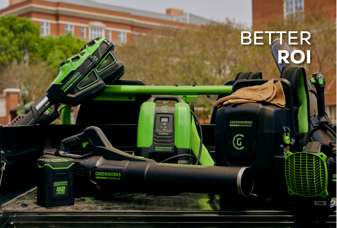 82V 690 CFM Dual-Port Backpack Blower: (2) 5.0 Ah Batteries and Dual-Port Charger