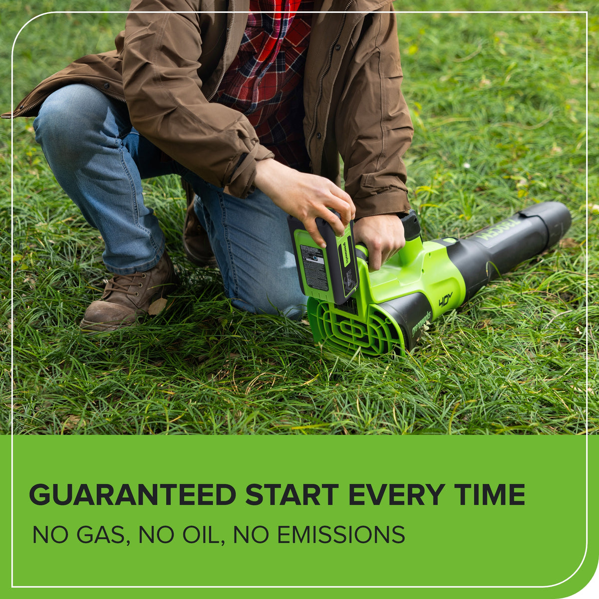40V 730 CFM Cordless Battery Leaf Blower: 5.0 Ah Battery and 5A Charger