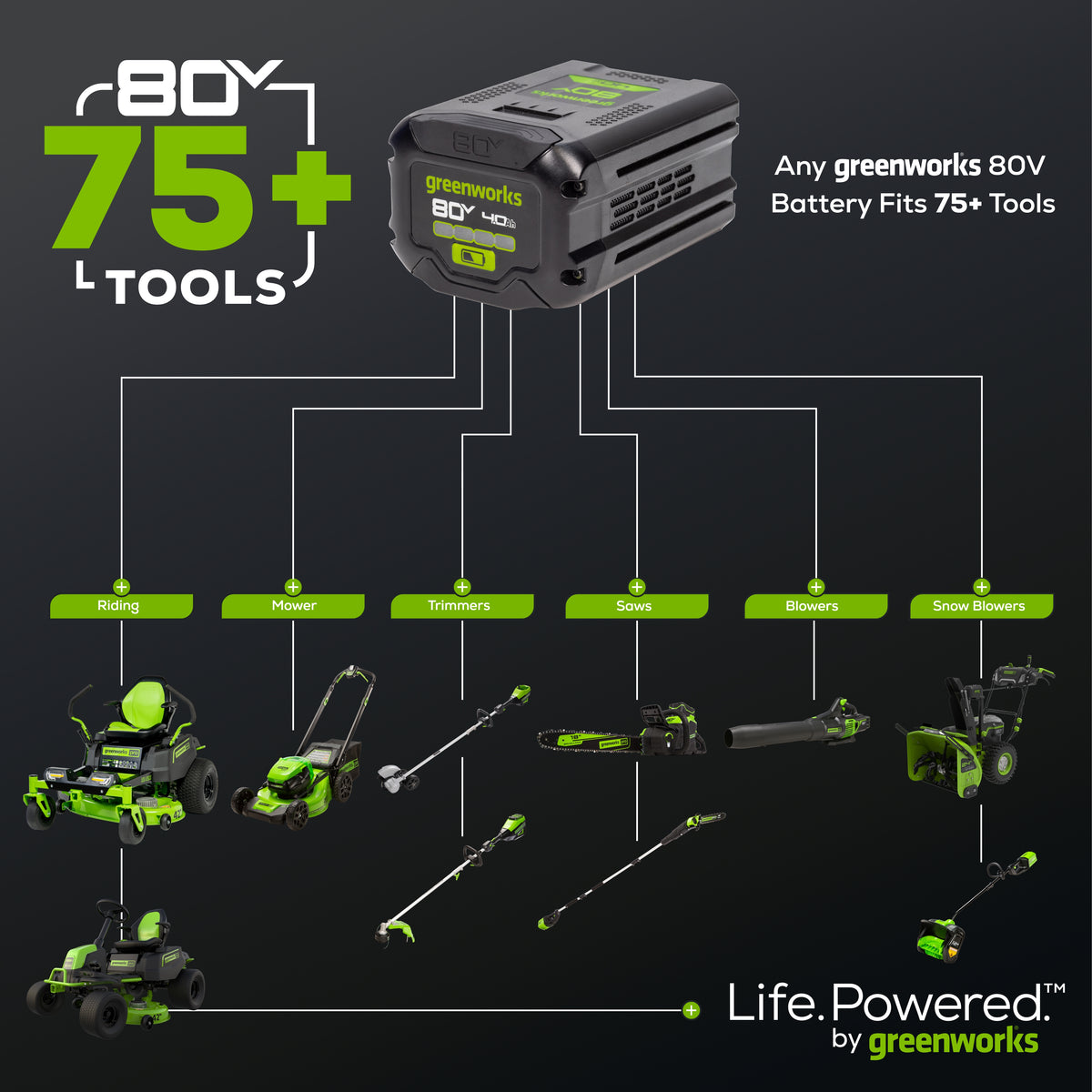 80V 800 CFM Cordless Battery Backpack Blower and Leaf Tarp: 4.0 Ah Battery and Rapid Charger