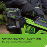 60V 660 CFM Cordless Battery Brushless Leaf Blower: 2.5 Ah Battery and Charger
