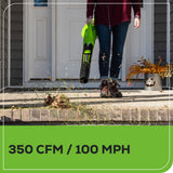 40V 13" Gen 2 String Trimmer and 350 CFM Cordless Battery Leaf Blower Combo Kit, (3).065" Spools,(1)2.0 Ah Battery and Charger