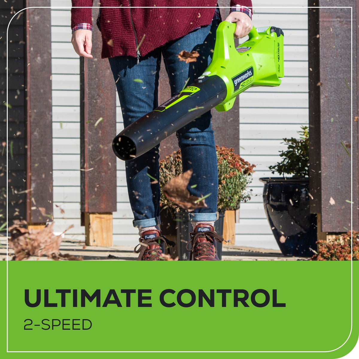 40V 13" Gen 2 String Trimmer and 350 CFM Cordless Battery Leaf Blower Combo Kit, (3).065" Spools,(1)2.0 Ah Battery and Charger