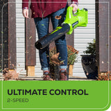 40V 13" Gen 2 String Trimmer and 350 CFM Cordless Battery Leaf Blower Combo Kit, (3).065" Spools,(1)2.0 Ah Battery and Charger
