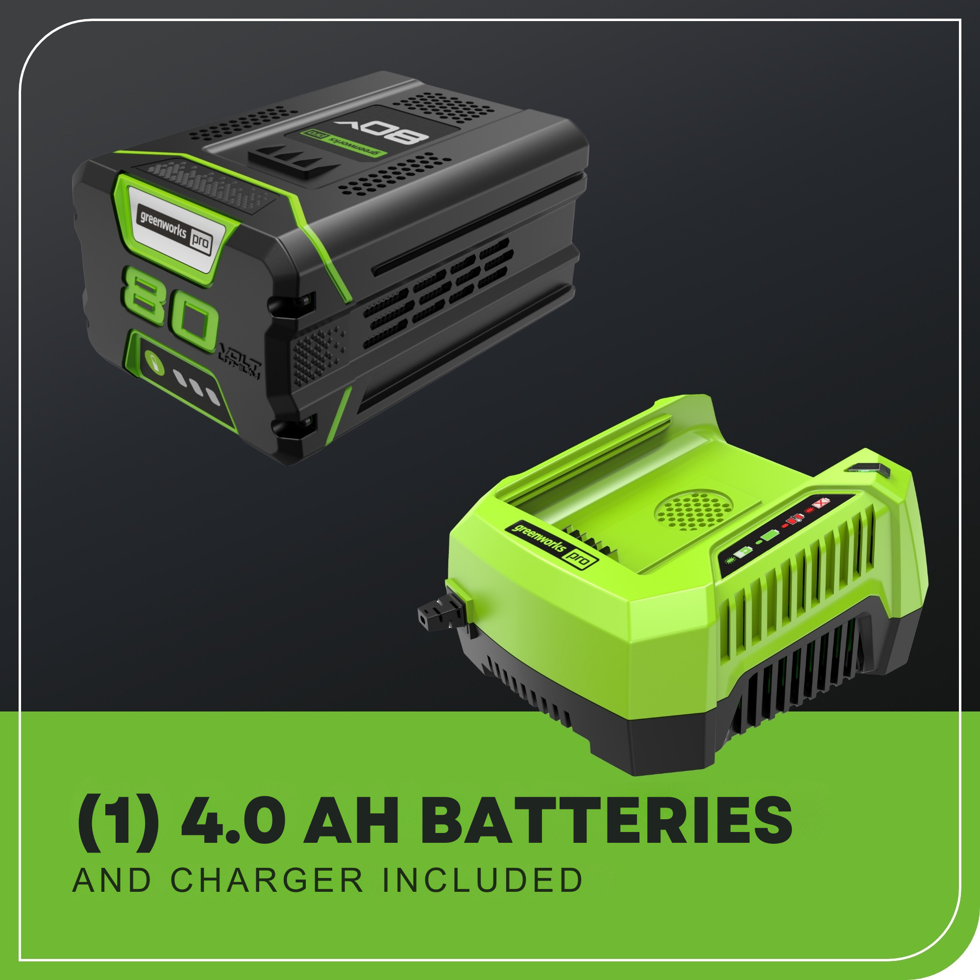 80V 21" Cordless Battery 3-in-1 Self-Propelled Lawn Mower w/ 4.0Ah Battery & Charger, LM2138S