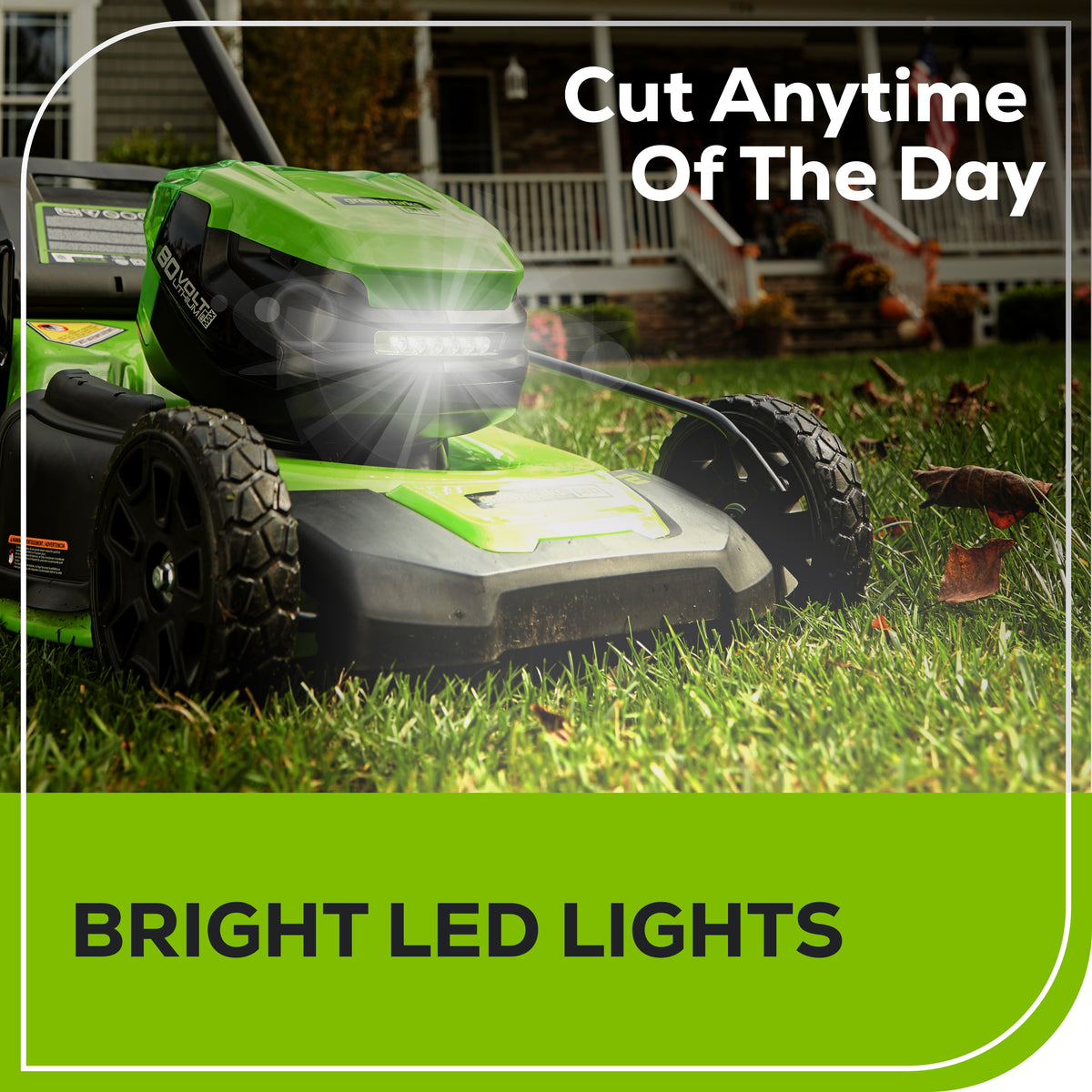 OPEN BOX 80V 21" Cordless Battery 4-in-1 Self-Propelled Lawn Mower: 4.0 Ah: 2.0 Ah Battery and Rapid Charger, LM2118S
