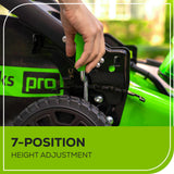 OPEN BOX 80V 21" Cordless Battery 4-in-1 Self-Propelled Lawn Mower: 4.0 Ah: 2.0 Ah Battery and Rapid Charger, LM2118S