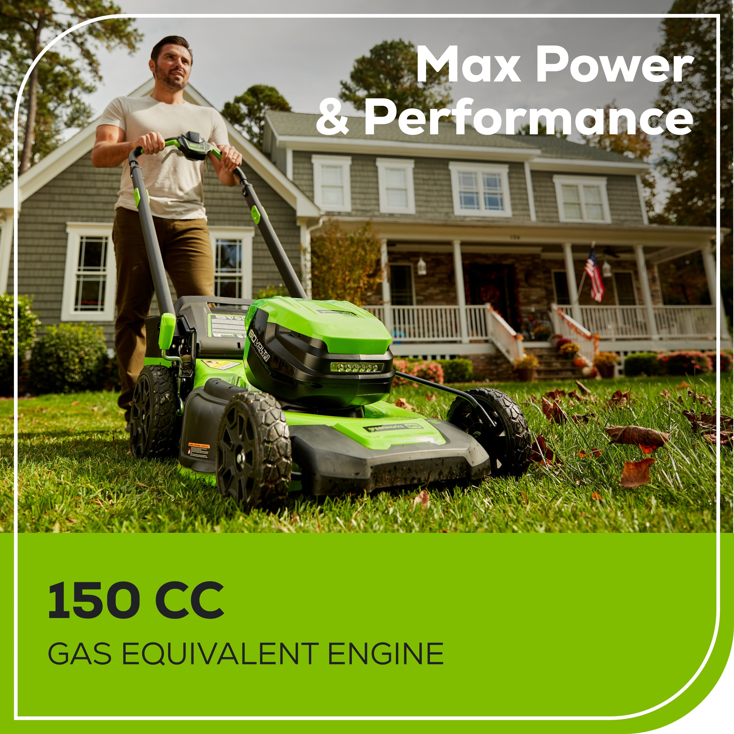 OPEN BOX 80V 21" Cordless Battery 4-in-1 Self-Propelled Lawn Mower: 4.0 Ah: 2.0 Ah Battery and Rapid Charger, LM2118S