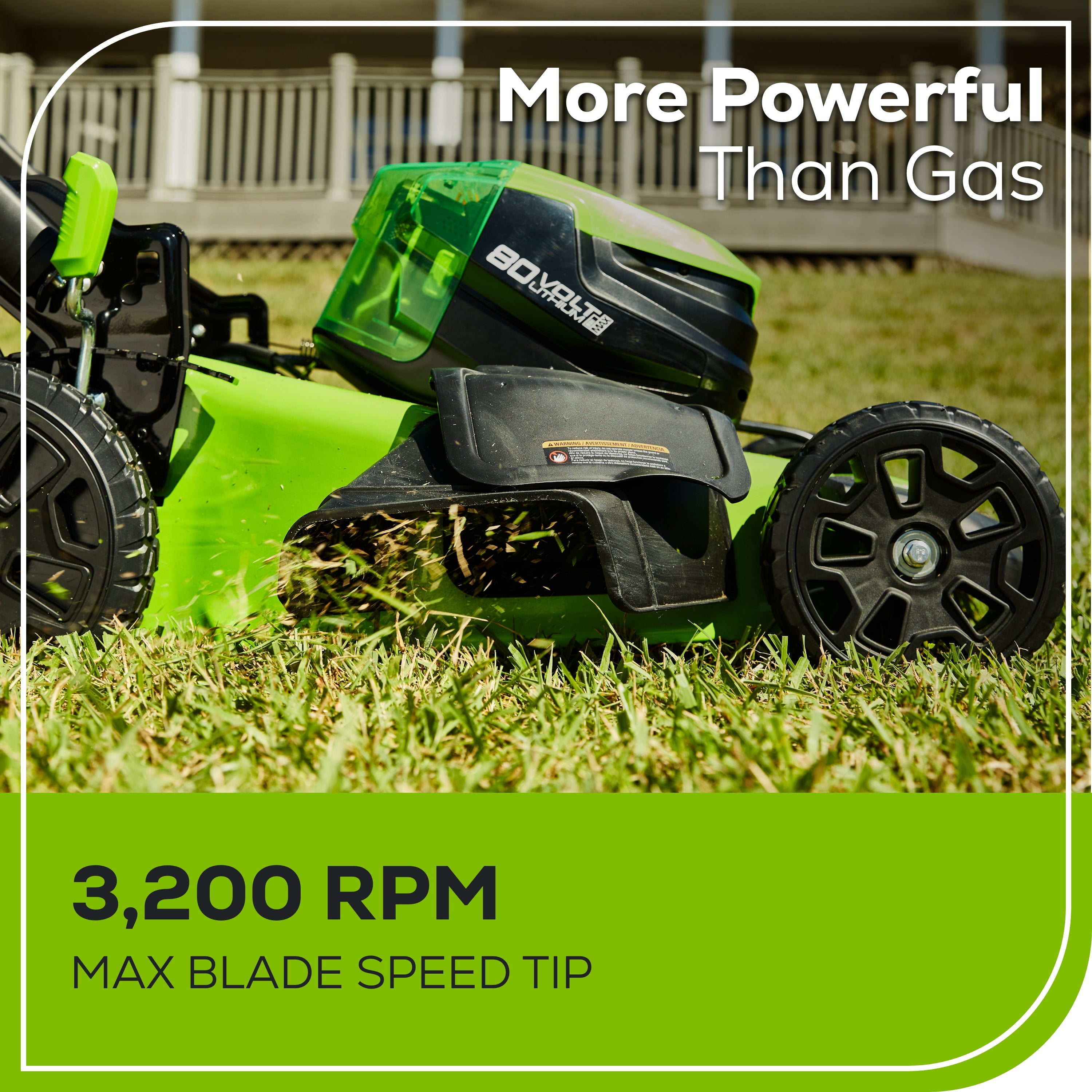 OPEN BOX 80V 21" Cordless Battery 4-in-1 Self-Propelled Lawn Mower: 4.0 Ah: 2.0 Ah Battery and Rapid Charger, LM2118S