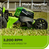 OPEN BOX 80V 21" Cordless Battery 4-in-1 Self-Propelled Lawn Mower: 4.0 Ah: 2.0 Ah Battery and Rapid Charger, LM2118S