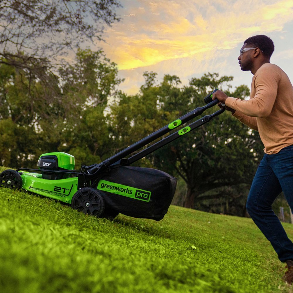 80V 21" Cordless Battery 4-in-1 Self-Propelled Lawn Mower: 4.0 Ah Battery and 4A Charger, LM2128S