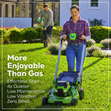 60V 21" Cordless Battery Self-Propelled Mower: (2) 5Ah Battery and 6A Rapid Charger, LM2156S