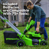 60V 21" Cordless Battery Self-Propelled Mower: (2) 5Ah Battery and 6A Rapid Charger, LM2156S